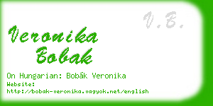 veronika bobak business card